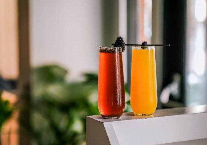 Bone Kettle Berry Mango Mimosas