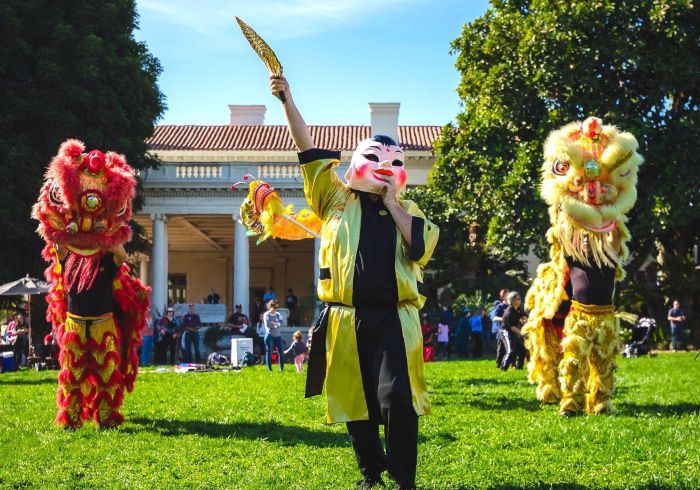 Lunar new year celebration at the huntington in Pasadena CA