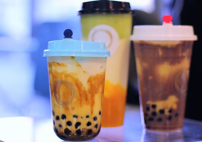 Motto tea tiger bubble tea taro boba
